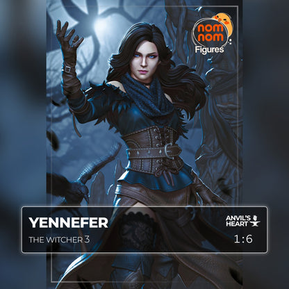 Raven-Haired Sorceress | Handcrafted Figure