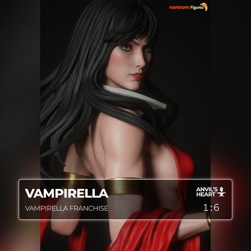 Crimson Vampire Queen | Handcrafted Figure