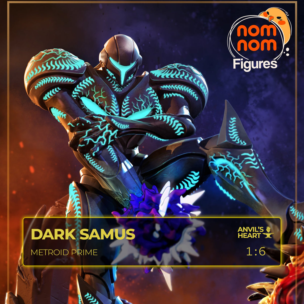 Dark Armored Hunter | Handcrafted Figure