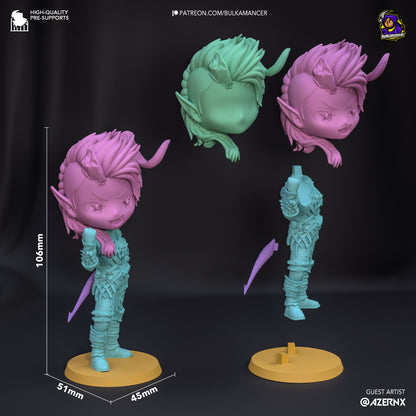 Chibi Karlach | Baldur's Gate 3 | Handcrafted Figure