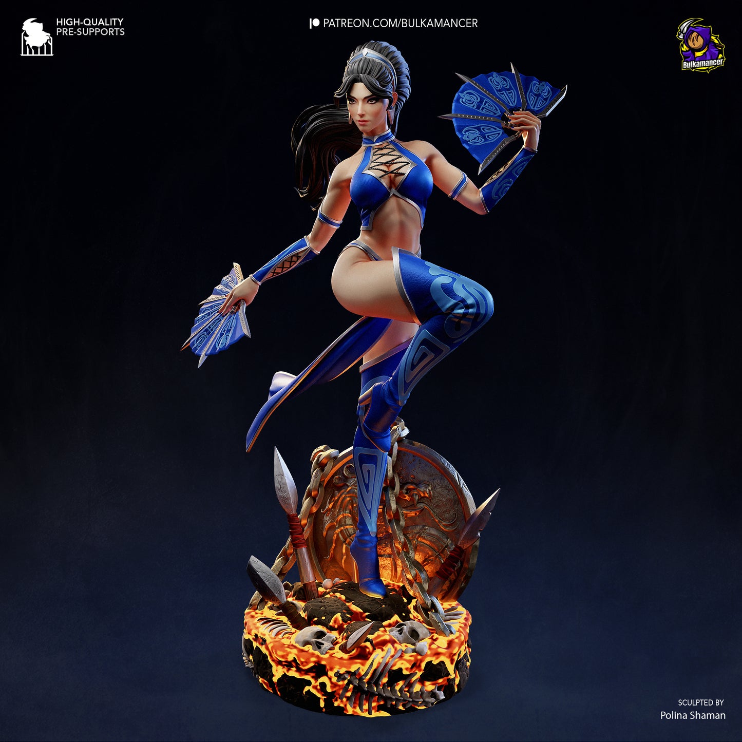 Kitana | Mortal Kombat | Handcrafted Figure