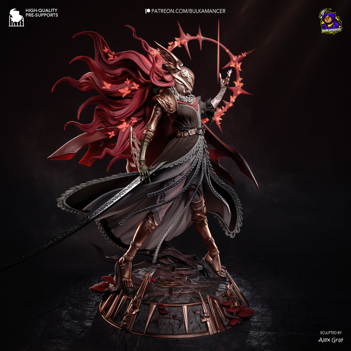 Scarlet Blade Goddess | Handcrafted Figure