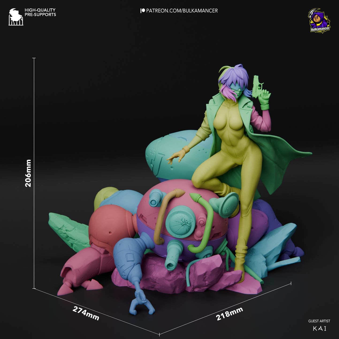 Motoko | Ghost in the Shell | Handcrafted Figure