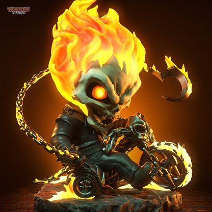 Ghost Rider (Chibi) | Handcrafted Figure