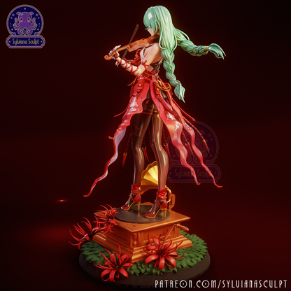 Crimson Conductor | Handcrafted Figure