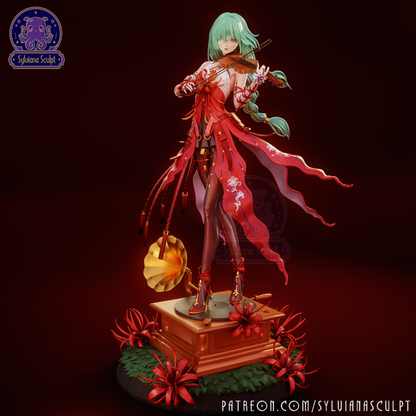 Crimson Conductor | Handcrafted Figure