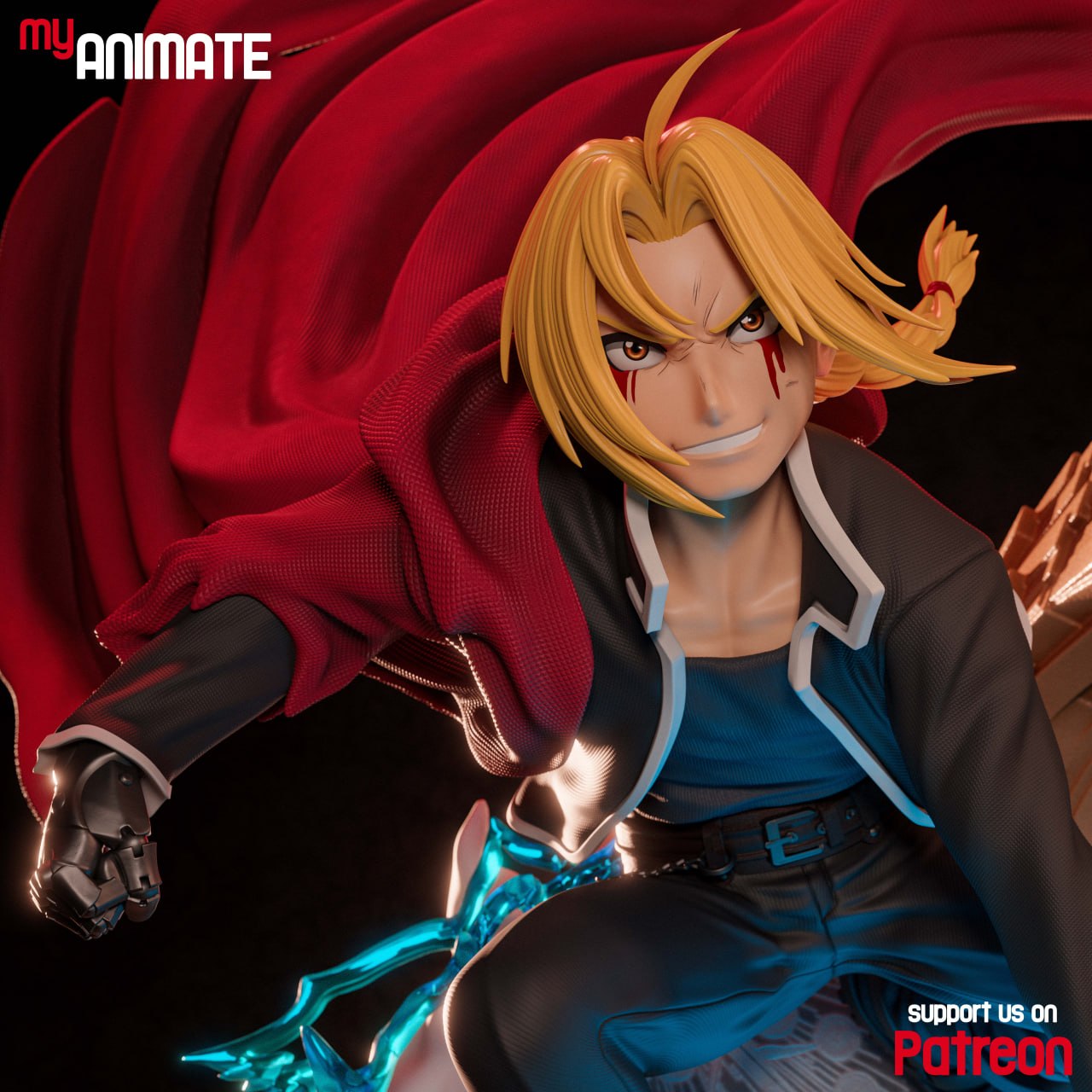 Edward Elric | Fullmetal Alchemist | Handcrafted Figure
