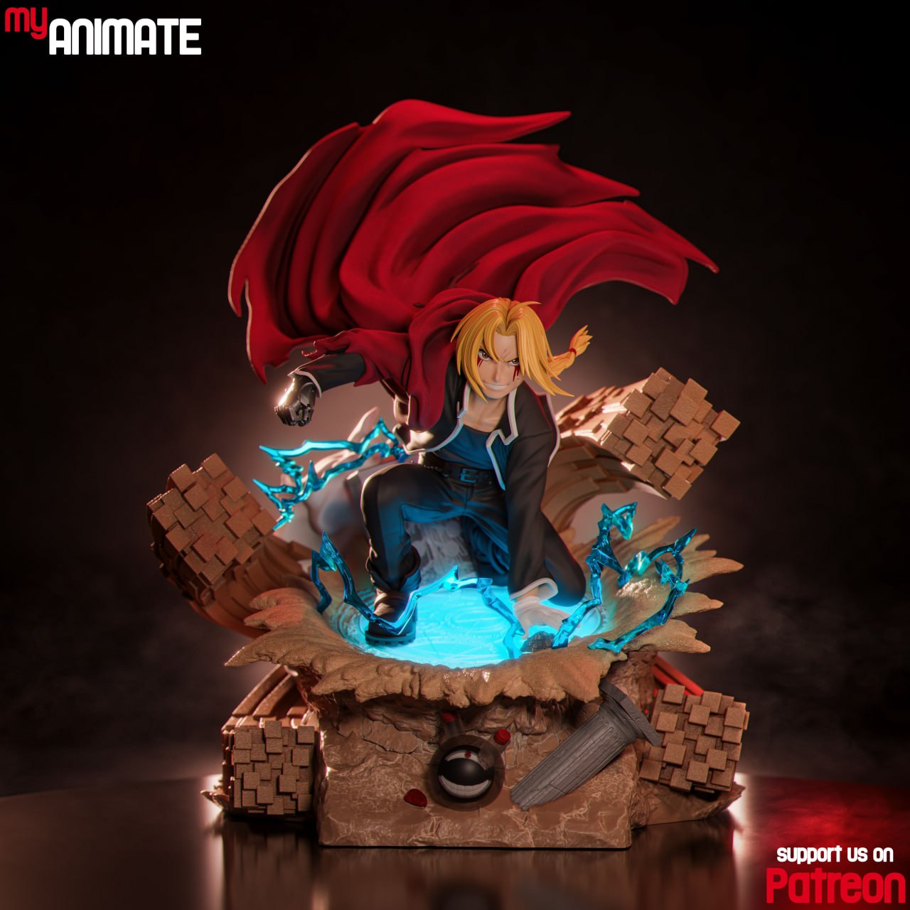 Edward Elric | Fullmetal Alchemist | Handcrafted Figure