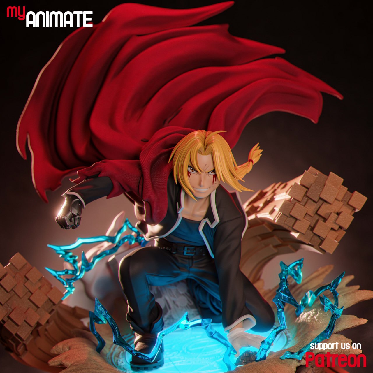 Edward Elric | Fullmetal Alchemist | Handcrafted Figure