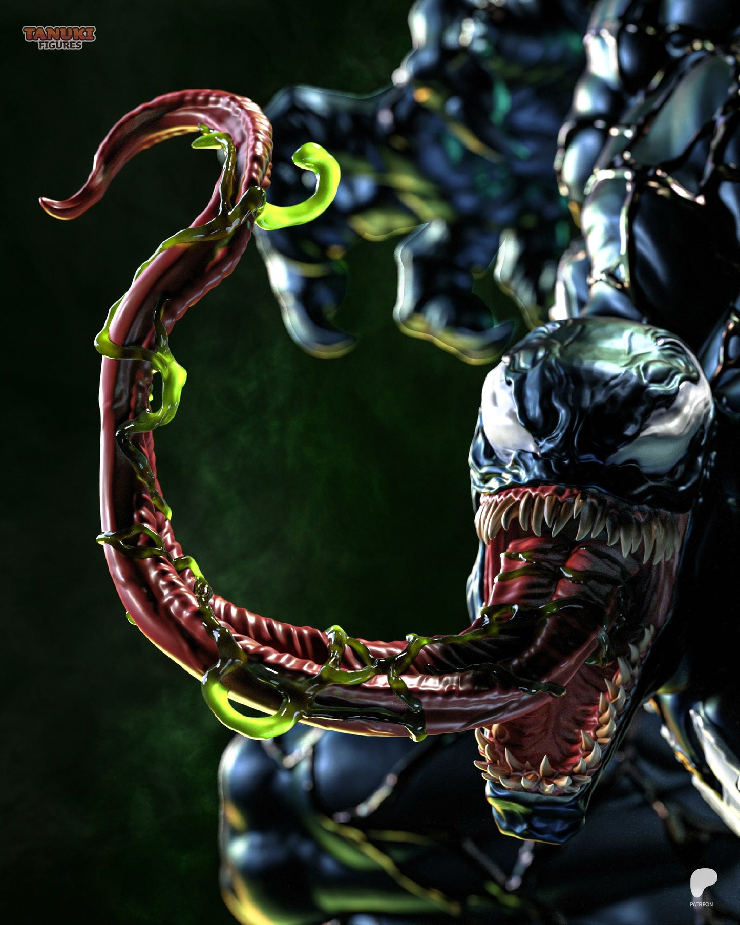 Black Symbiote | Handcrafted Figure