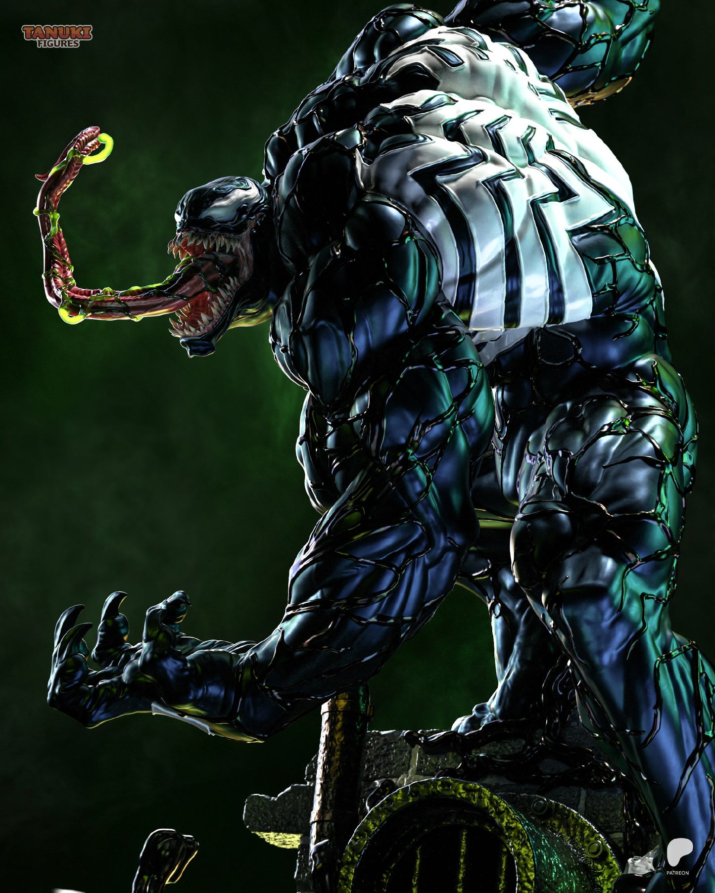 Black Symbiote | Handcrafted Figure