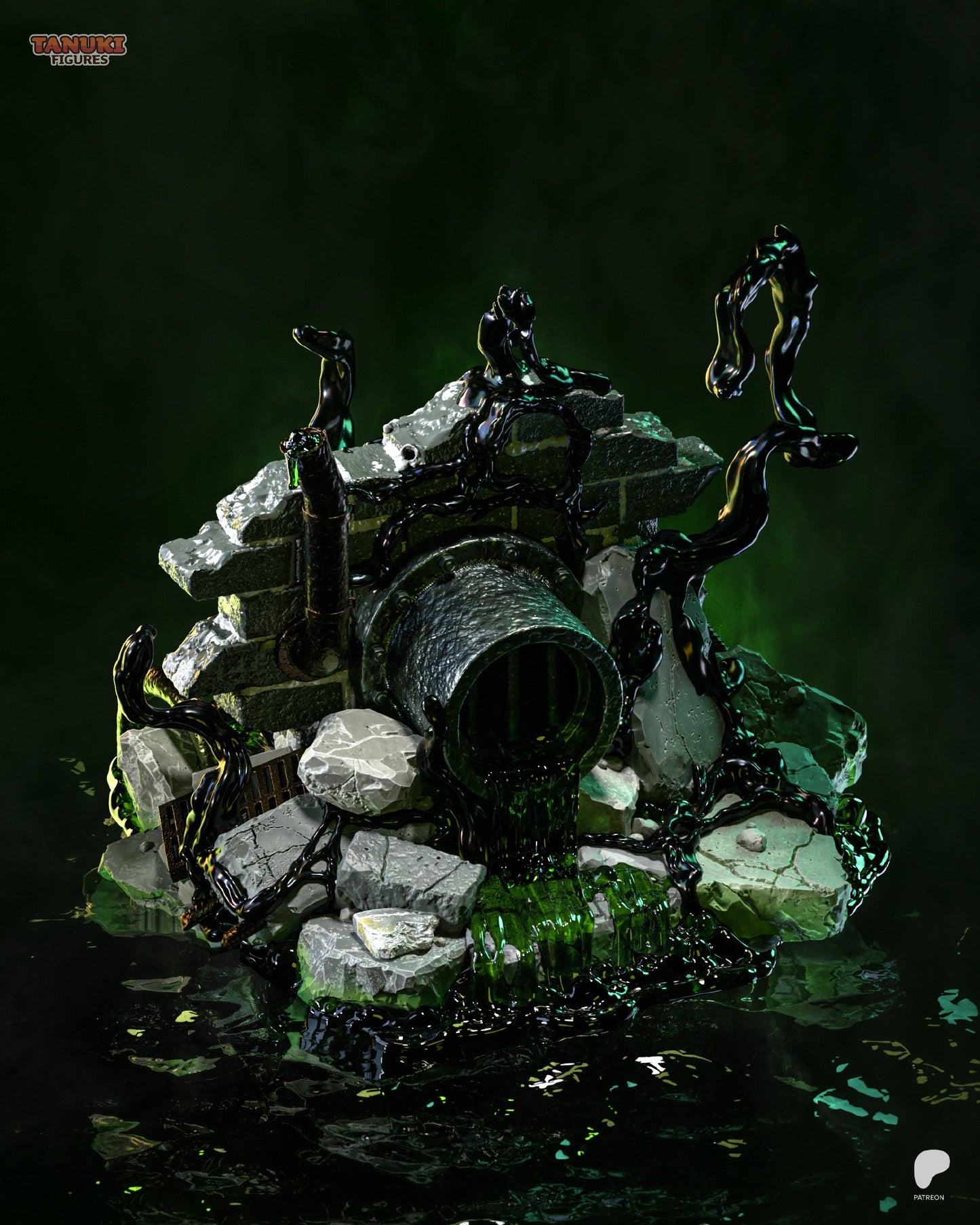 Black Symbiote | Handcrafted Figure