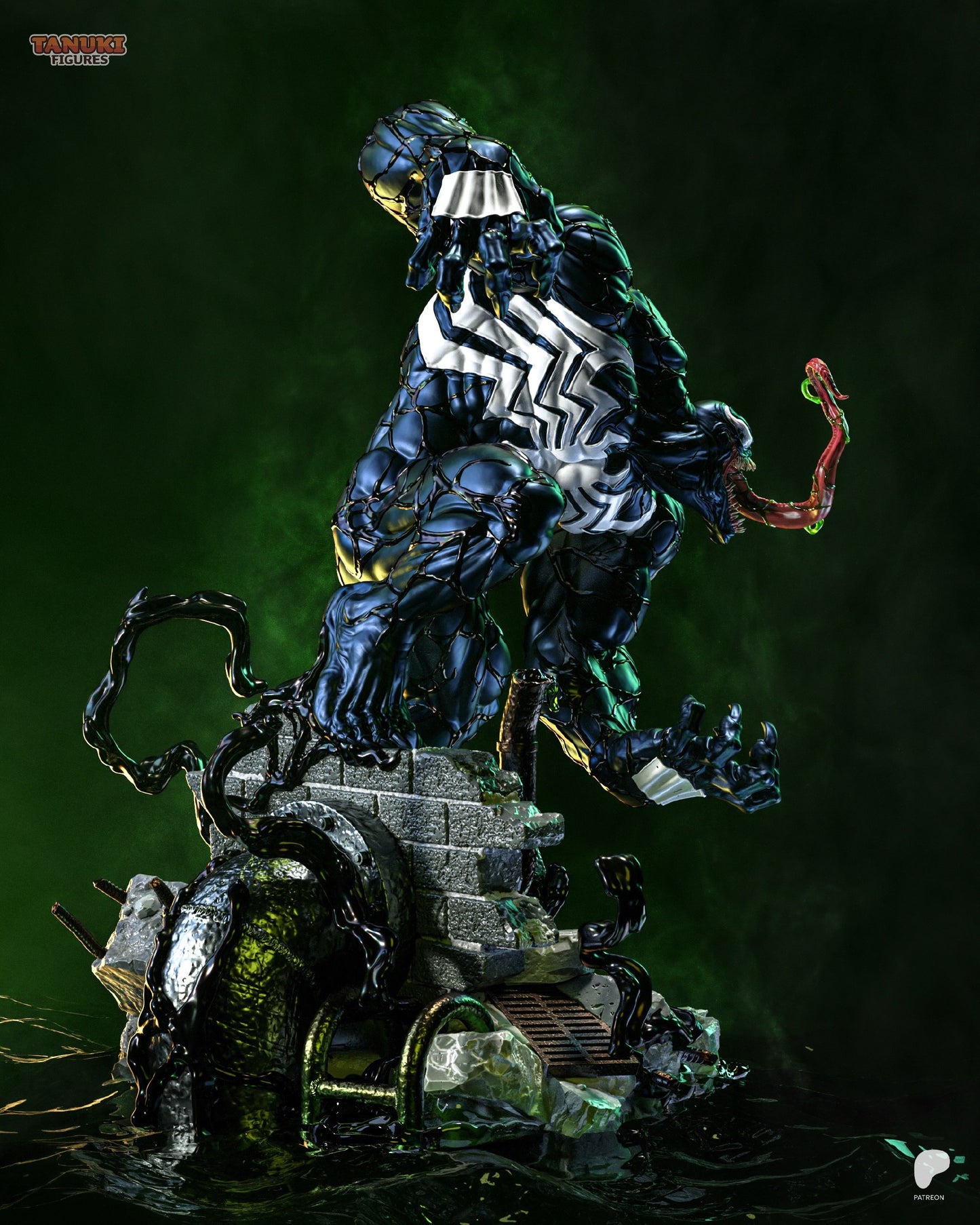 Black Symbiote | Handcrafted Figure