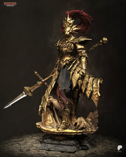Golden Dragonslayer | Handcrafted Figure