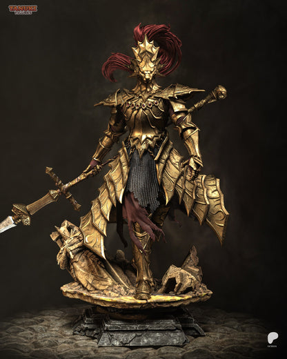 Golden Dragonslayer | Handcrafted Figure