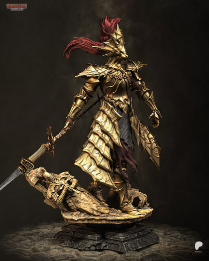 Golden Dragonslayer | Handcrafted Figure