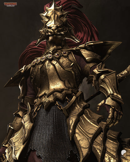 Golden Dragonslayer | Handcrafted Figure