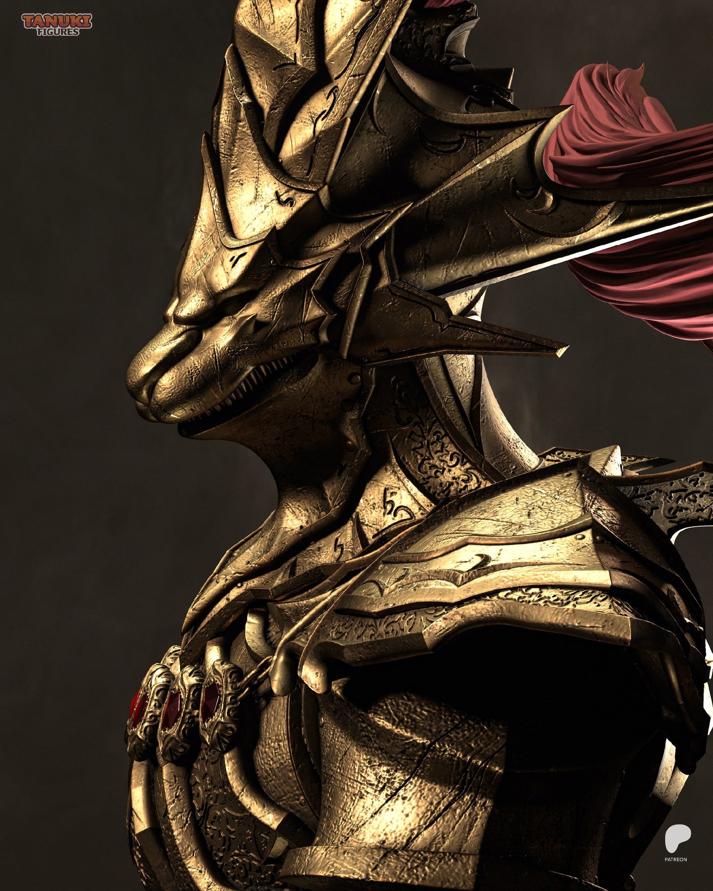 Golden Dragonslayer | Handcrafted Figure