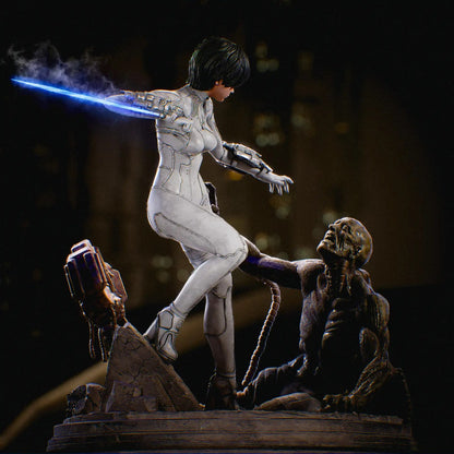 Silver Blade Maiden | Handcrafted Figure