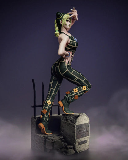 Green String Fighter | Handcrafted Figure