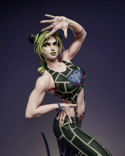 Green String Fighter | Handcrafted Figure