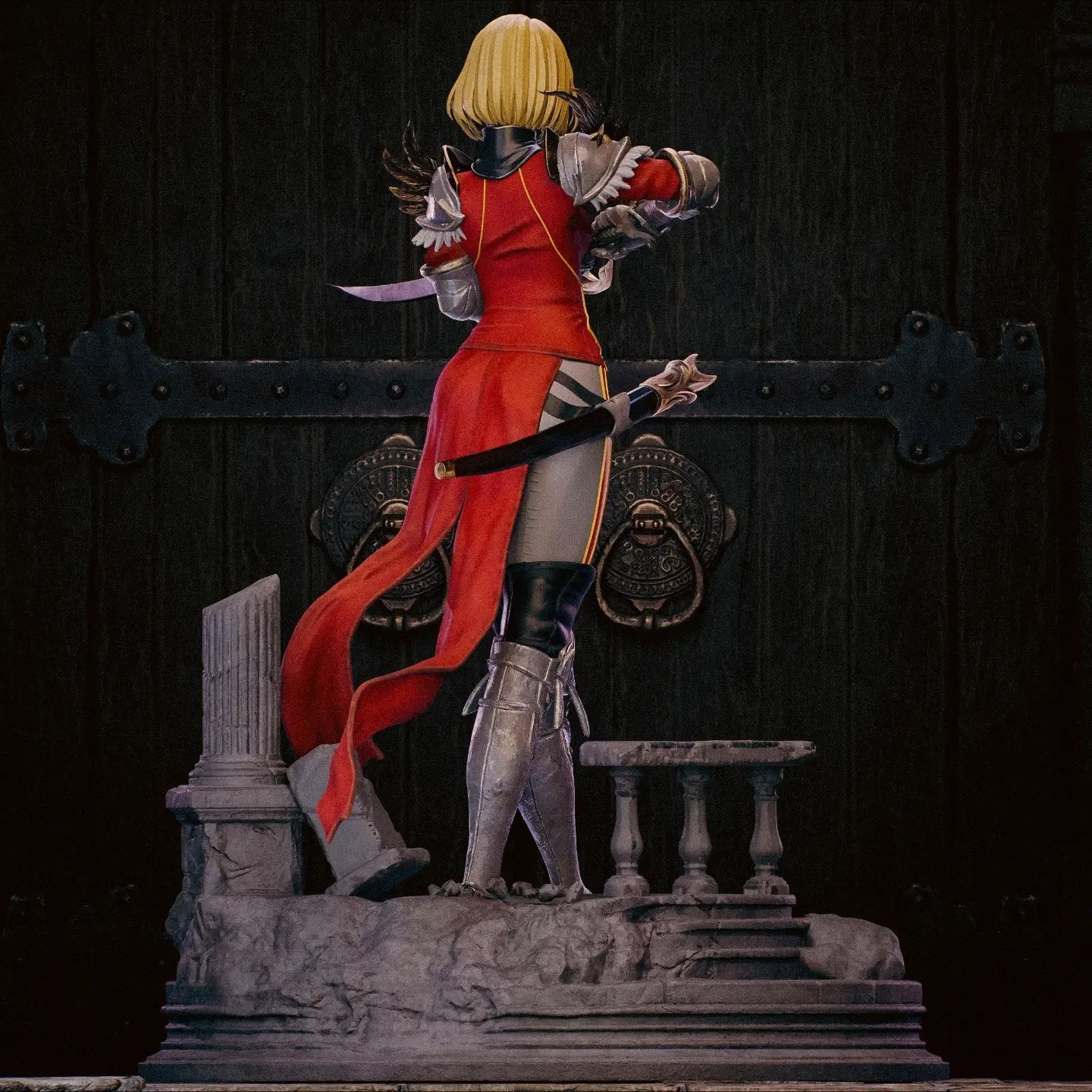 Golden Blade Maiden | Handcrafted Figure