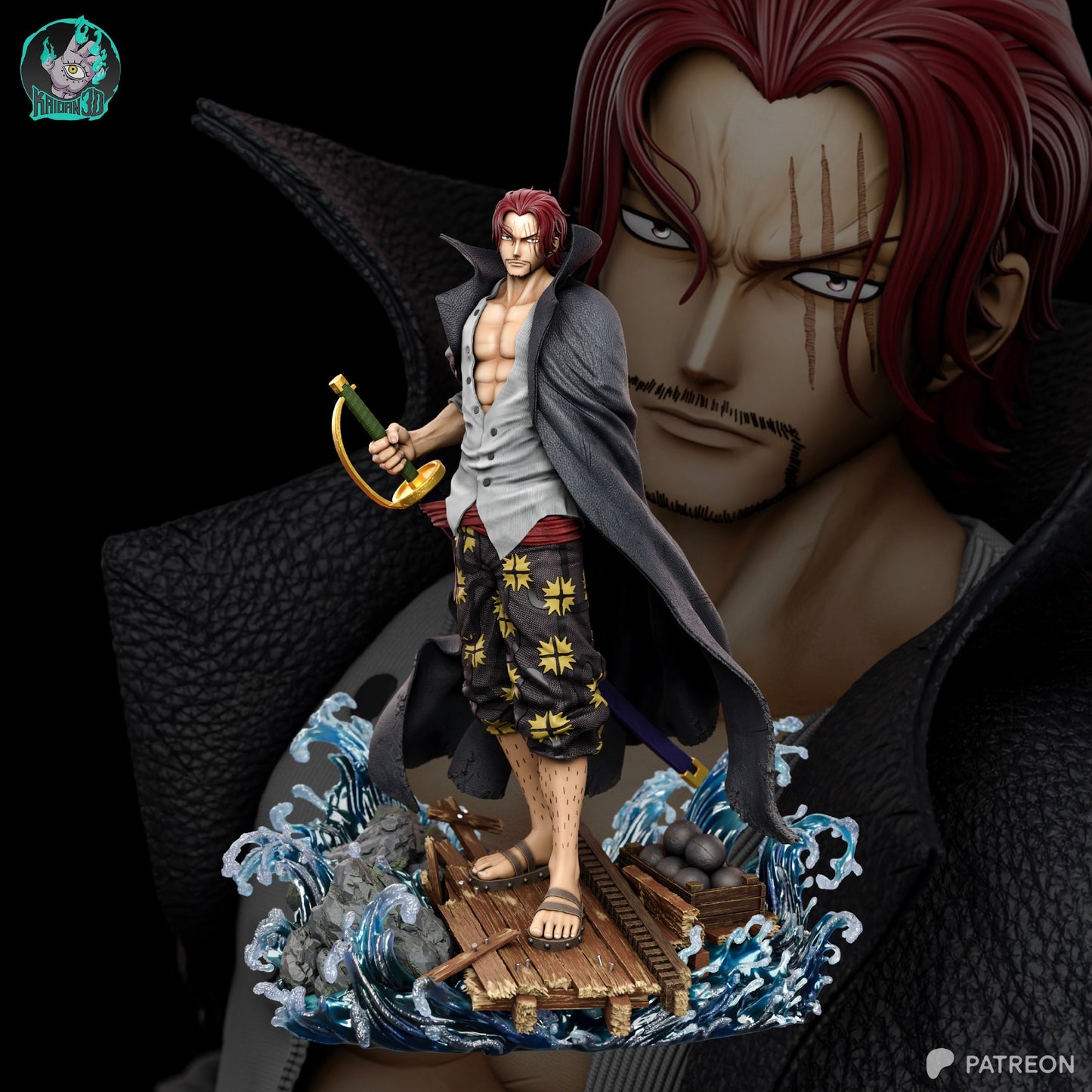 Red-Haired Captain | Handcrafted Figure
