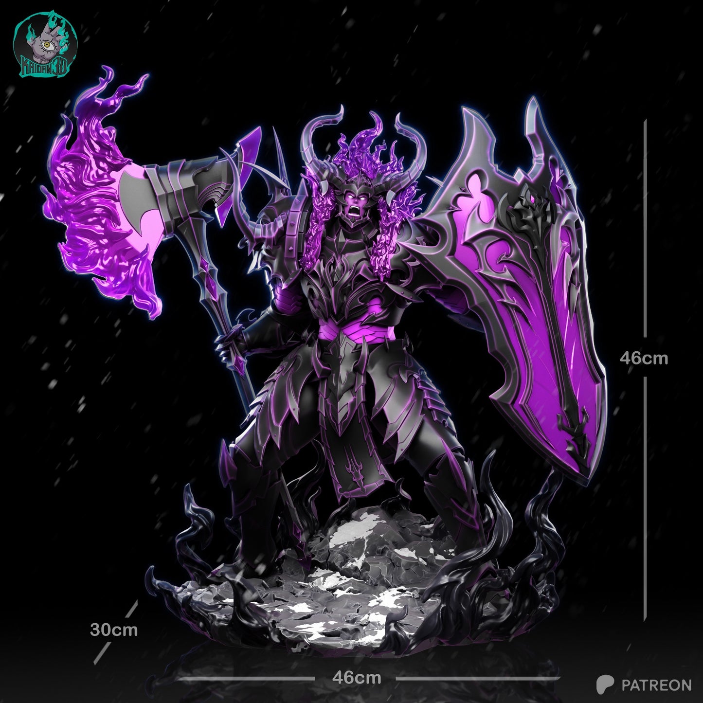 Shadow Iron Knight | Handcrafted Figure
