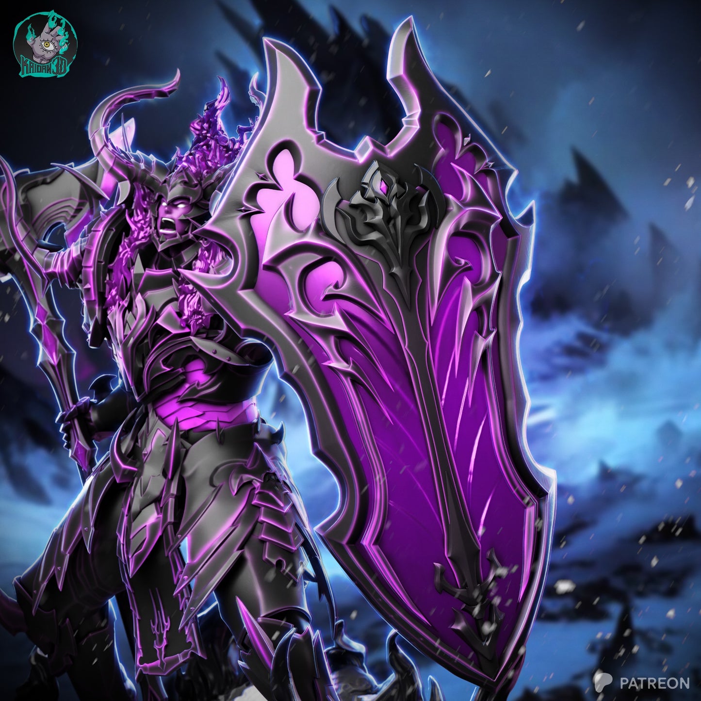Shadow Iron Knight | Handcrafted Figure