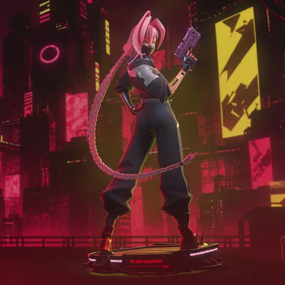 Neon Blade Mercenary | Handcrafted Figure