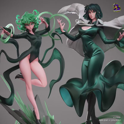 Fubuki and Tatsumaki | One-Punch Man | Handcrafted Figure