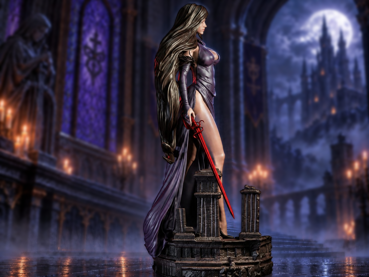 Glyph Huntress | Handcrafted Figure