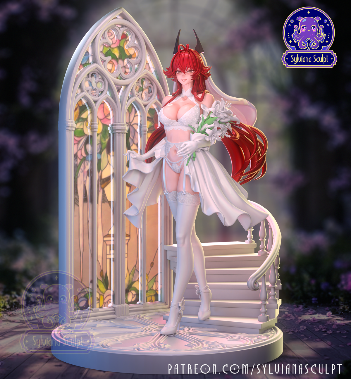 Red-Haired Bride | Handcrafted Figure