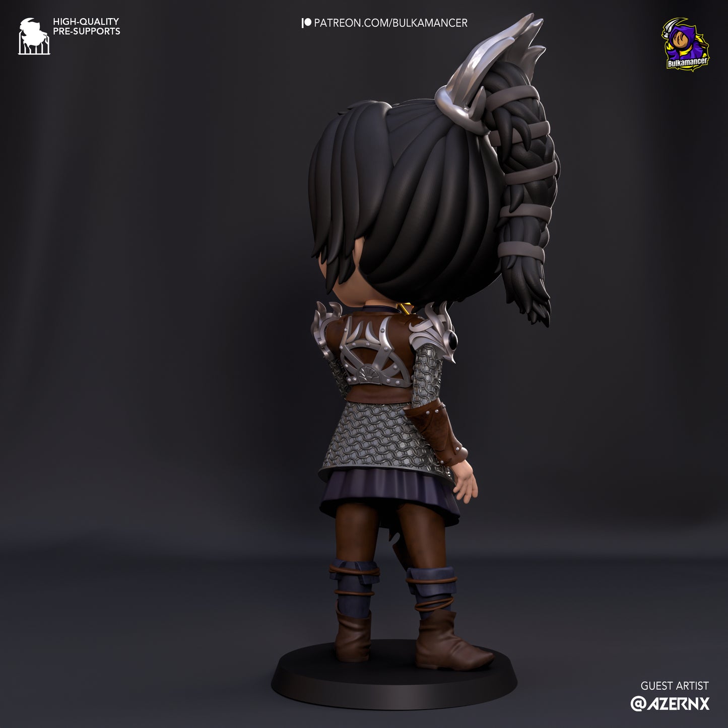 Chibi Shadowheart | Baldur's Gate 3 | Handcrafted Figure