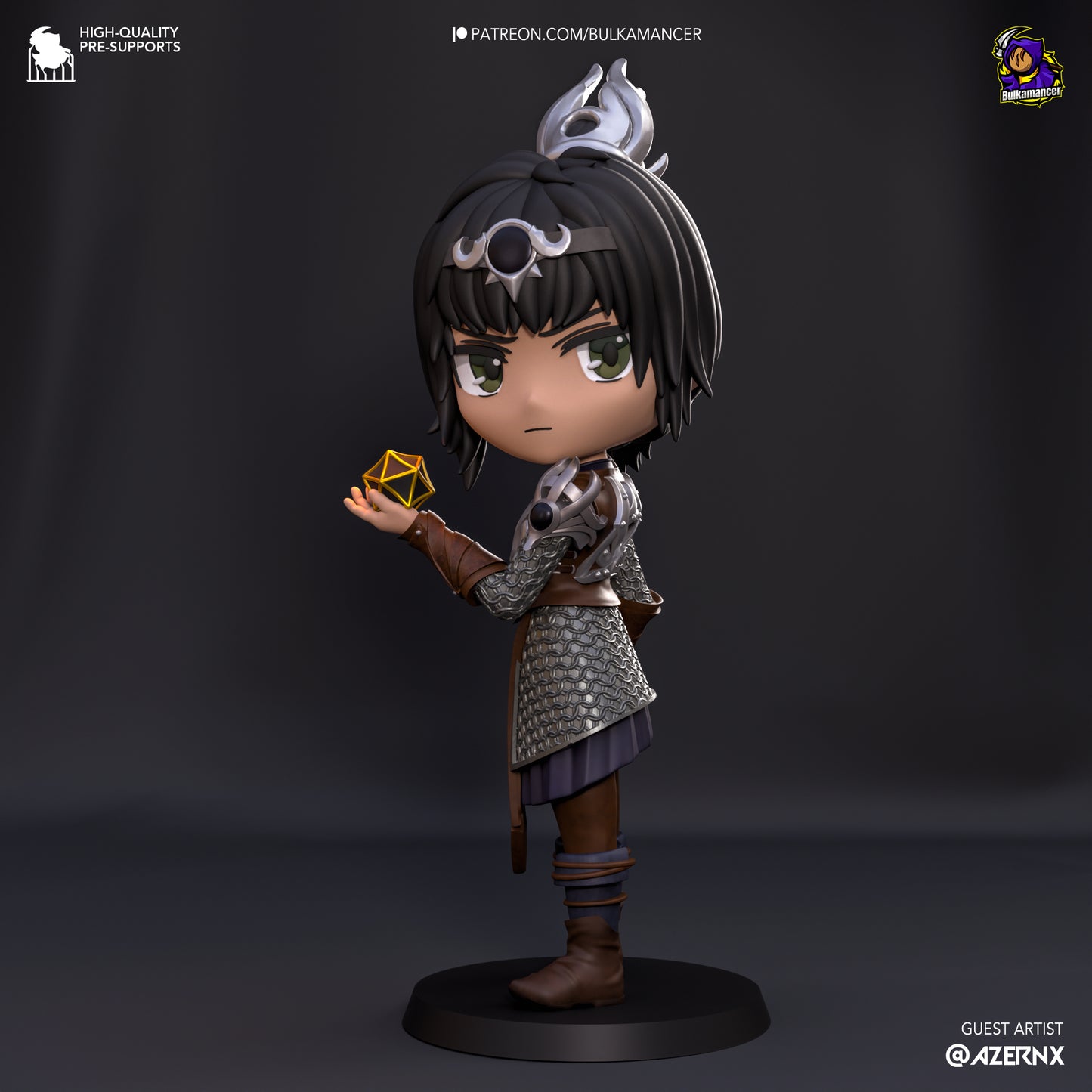 Chibi Shadowheart | Baldur's Gate 3 | Handcrafted Figure