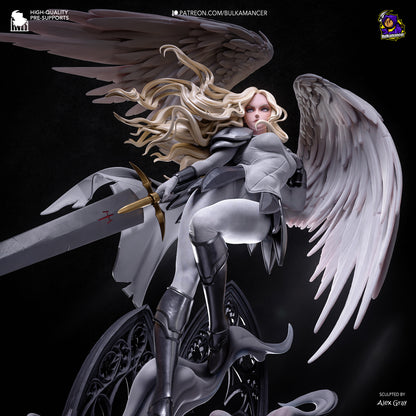 Silver-Eyed Swordswoman | Handcrafted Figure