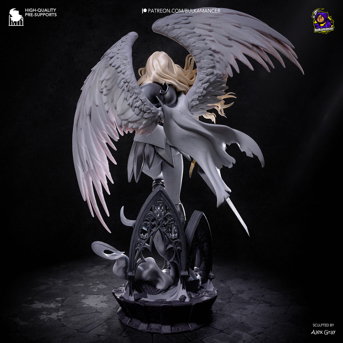 Silver-Eyed Swordswoman | Handcrafted Figure