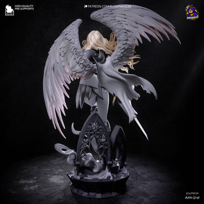 Silver-Eyed Swordswoman | Handcrafted Figure