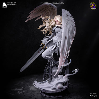 Silver-Eyed Swordswoman | Handcrafted Figure