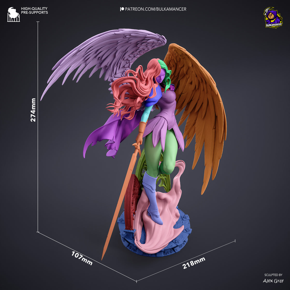 Silver-Eyed Swordswoman | Handcrafted Figure