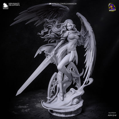 Silver-Eyed Swordswoman | Handcrafted Figure