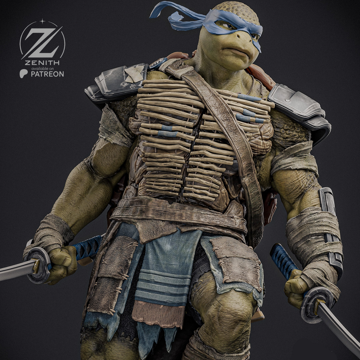 Twin Katana Leader | Handcrafted Figure