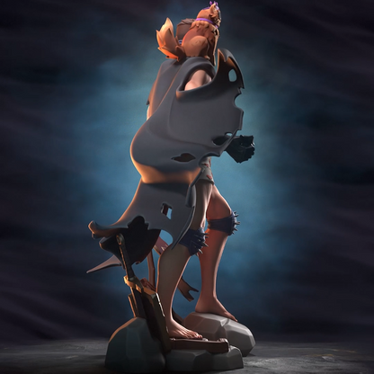 Dungeon Survivor & Royal Cat | Handcrafted Figure